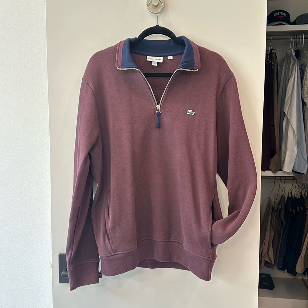 Lacoste Men’s XL Half Zip Pullover